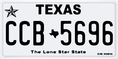 TX license plate CCB5696