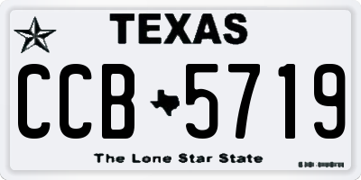 TX license plate CCB5719