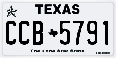 TX license plate CCB5791
