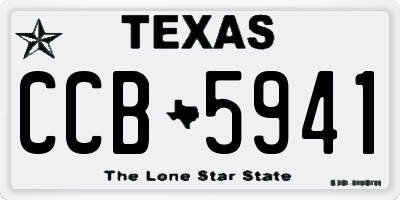 TX license plate CCB5941