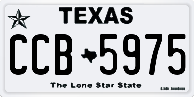 TX license plate CCB5975