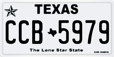 TX license plate CCB5979