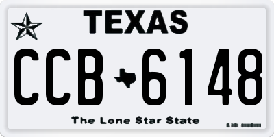 TX license plate CCB6148