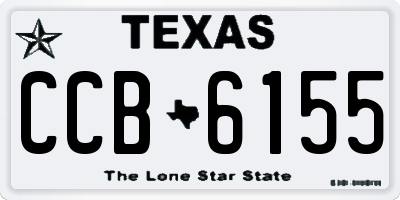 TX license plate CCB6155