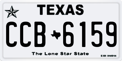 TX license plate CCB6159