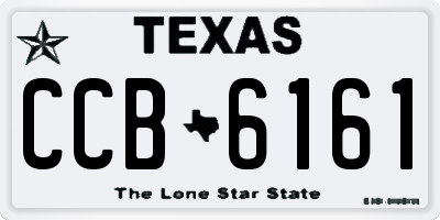TX license plate CCB6161
