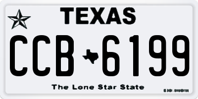 TX license plate CCB6199