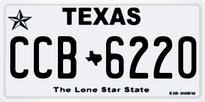 TX license plate CCB6220