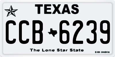 TX license plate CCB6239