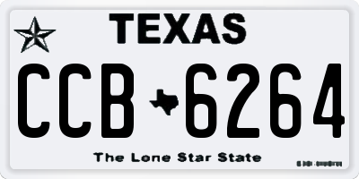 TX license plate CCB6264