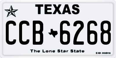 TX license plate CCB6268
