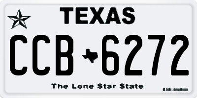 TX license plate CCB6272