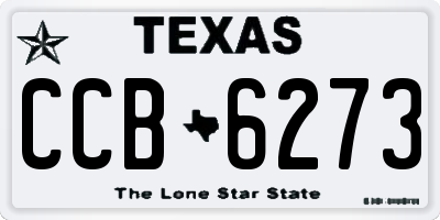 TX license plate CCB6273
