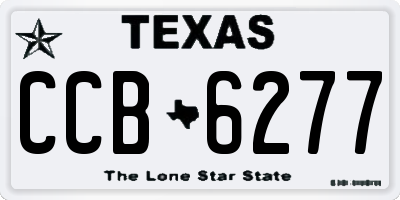TX license plate CCB6277