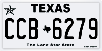 TX license plate CCB6279