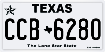 TX license plate CCB6280