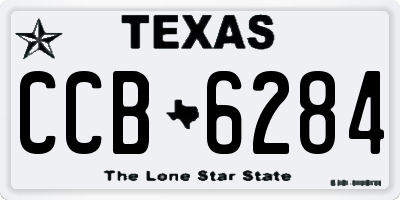 TX license plate CCB6284