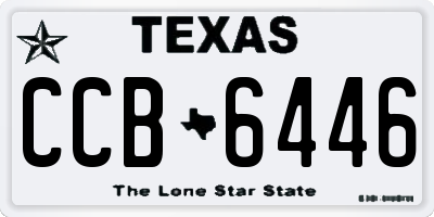 TX license plate CCB6446