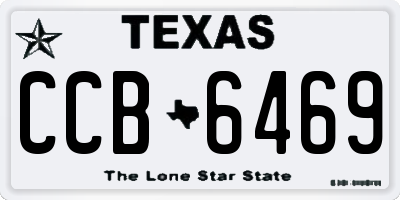 TX license plate CCB6469