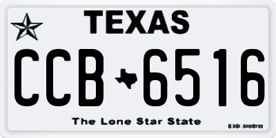 TX license plate CCB6516