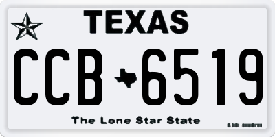 TX license plate CCB6519