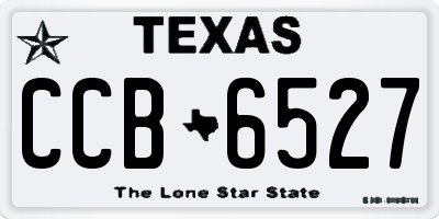 TX license plate CCB6527