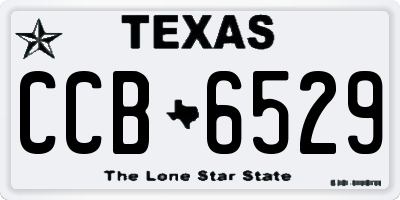 TX license plate CCB6529