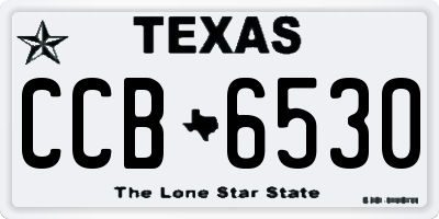 TX license plate CCB6530