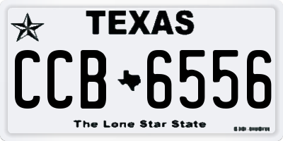 TX license plate CCB6556