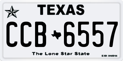 TX license plate CCB6557