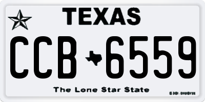 TX license plate CCB6559