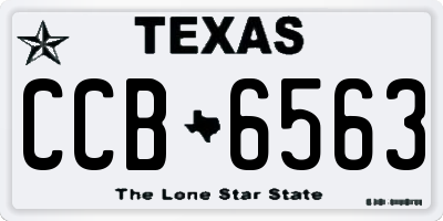 TX license plate CCB6563
