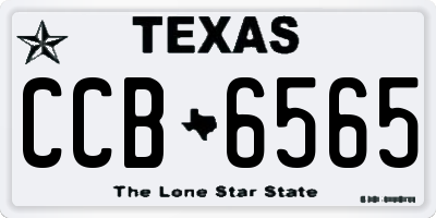 TX license plate CCB6565