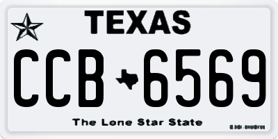 TX license plate CCB6569
