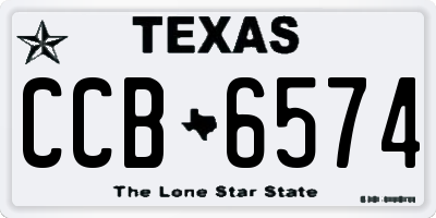 TX license plate CCB6574