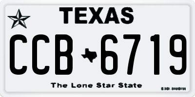 TX license plate CCB6719