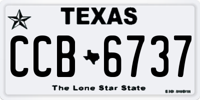 TX license plate CCB6737