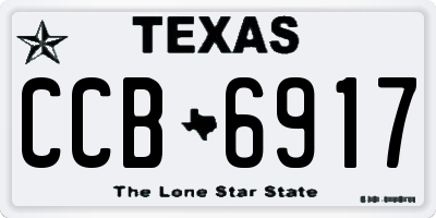 TX license plate CCB6917