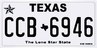 TX license plate CCB6946