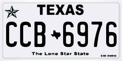 TX license plate CCB6976