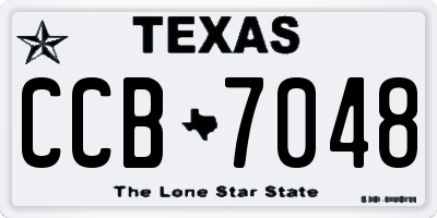 TX license plate CCB7048