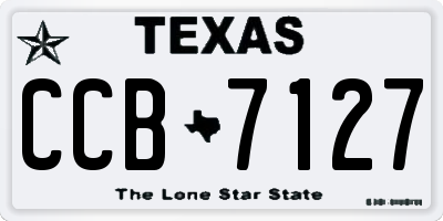 TX license plate CCB7127