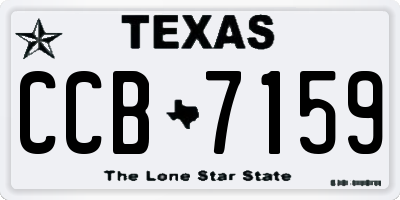TX license plate CCB7159