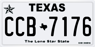 TX license plate CCB7176