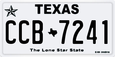 TX license plate CCB7241