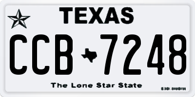 TX license plate CCB7248