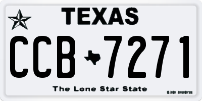 TX license plate CCB7271