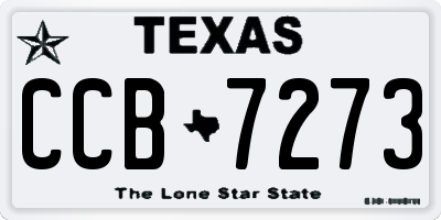 TX license plate CCB7273