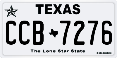 TX license plate CCB7276