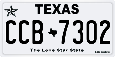 TX license plate CCB7302
